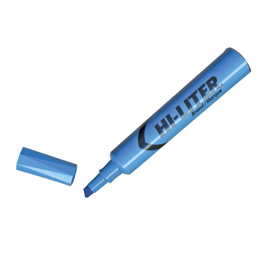 SURLIGNEUR HI-LITER BLEU FLUO - INSTRUMENTS D'ECRITURE - avery