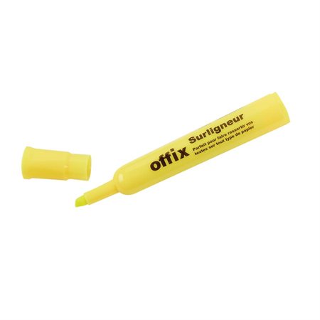 SURLIGNEUR OFFIX JAUNE - INSTRUMENTS D'ECRITURE - OFFIX
