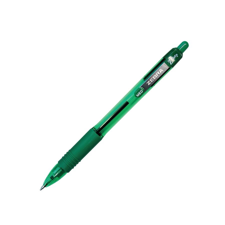 STYLO RÉTRACTABLE Z-GRIP VERT MOY - INSTRUMENTS D'ECRITURE - ZEBRA PEN CORP