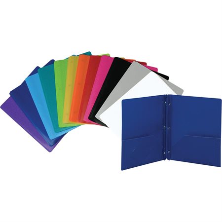 DUO-TANG À POCH. PLASTIQUE ASST. - SCOLAIRE - IMPORTATIONS GEOCAN INC