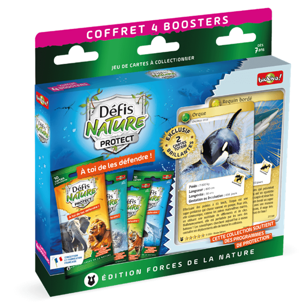 Defi Nature Protect - Coffret 3 boosters - JEUX POUR ENFANTS - BIOVIVA