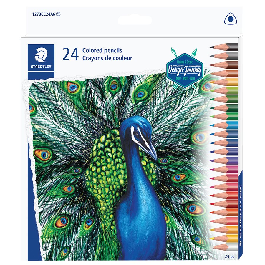 CRAYON DE COULEUR (24) 100% PEFC - INSTRUMENTS D'ECRITURE - steadtler
