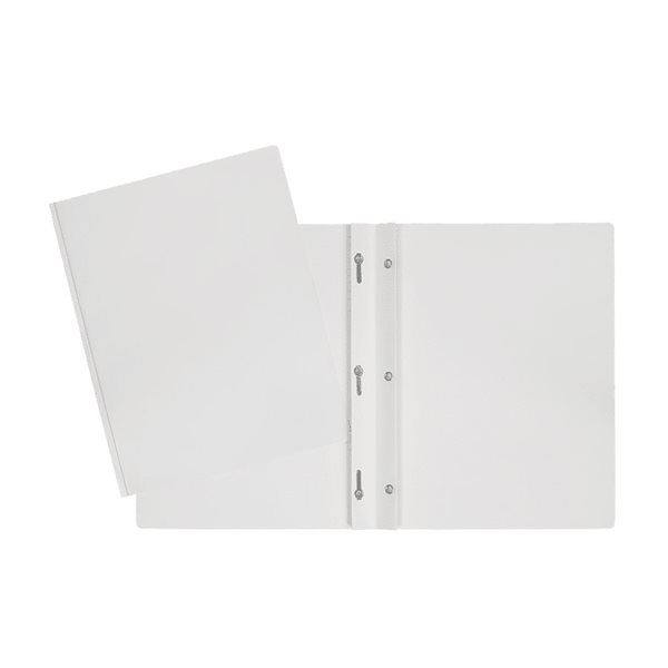 DUO TANG BLANC PLASTIFIE - - GEOCAN
