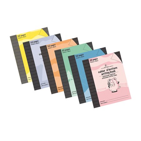 CAHIERS INTERLIGNÉS LG20 COULEUR AU CHOIX - - Les importations Geocan inc