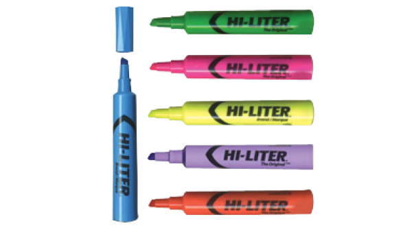 SURLIGNEUR HILITER COULEUR ASST. - - JACQUES LE PAPETIER ENR.