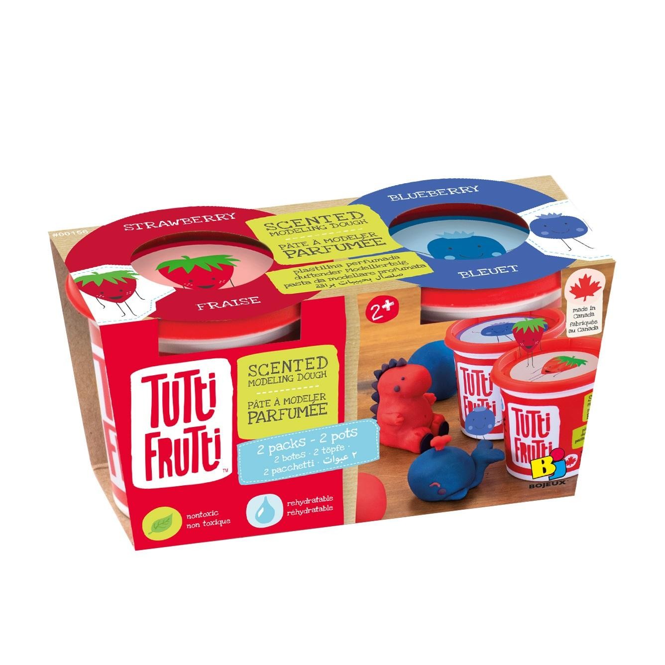 Tutti Frutti - 2 pots réguliers - PATE A MODELER - TUTTI FRUTTI