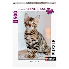 Nathan - Chaton Bengal, 500 pieces - 500 PIÈCES - HEYE