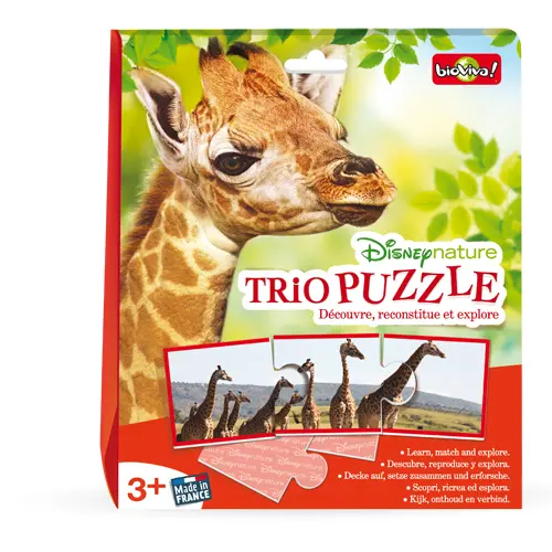 DISNEY NATURE/TRIO PUZZLE - 3 ANS ET + - BIOVIVA