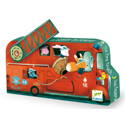 CASSE-TETE 36 LE CAMION DE POMPIER - CASSE-TETE ENFANT - DJECO