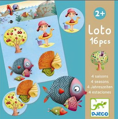 LOTO LES 4 SAISONS - JOUETS BEBE 0-3 - DJECO