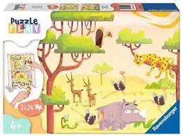 CASSE-TETE 2X24 L'HEURE DU SAFARI - 24 PIÈCES - RAVENSBURGER