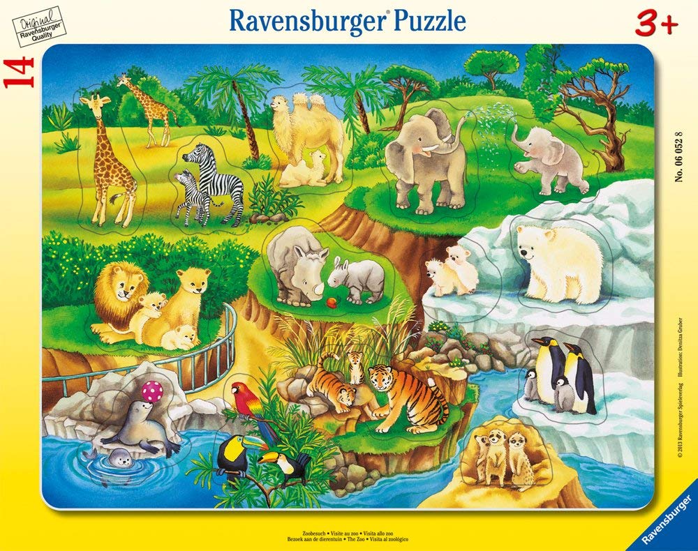 CASSE-TÊTE 14 VISITE AU ZOO - CASSE-TÊTE ENFANTS - RAVENSBURGER
