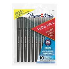 STYLO A BILLE WRITE BROS NOIR ( 10 ) - INSTRUMENTS D'ECRITURE - MICROSOFT