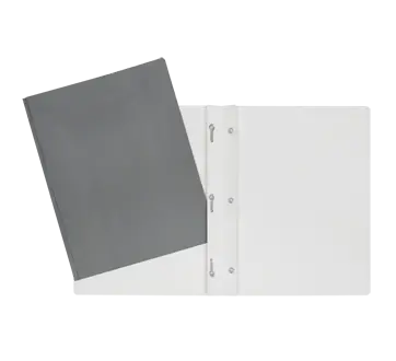 DUO-TANG EN CARTON LAMINÉ GRIS - - GEOCAN