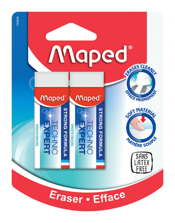 EFFACE EXPERT PQT DE 2 - INSTRUMENTS D'ECRITURE - MAPED