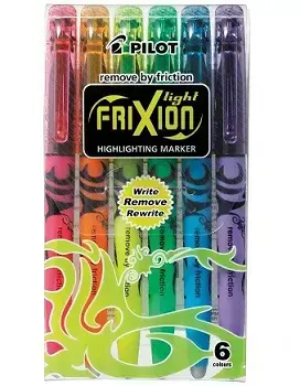 SURLIGNEUR FRIXION FLUO EFF.PQT DE 6 - INSTRUMENTS D'ECRITURE - PILOT