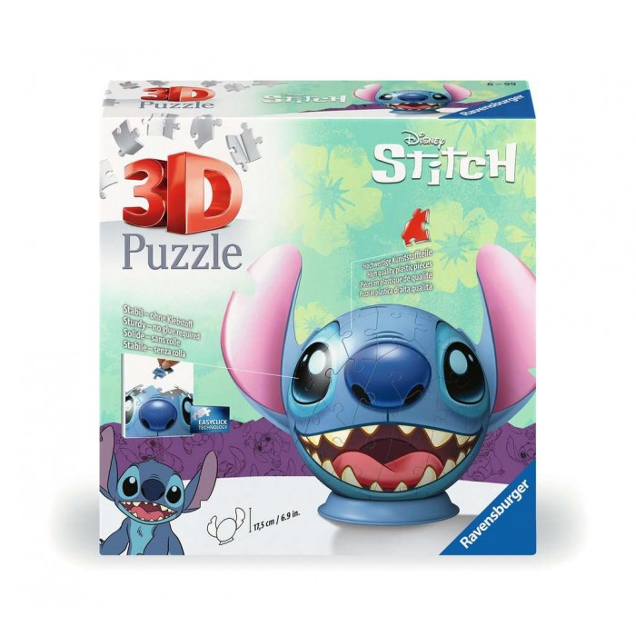 Ravensburger 3D - Stitch avec oreilles - 3D - RAVENSBURGER