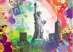 Ravensburger - Carte postale de New York - 500 PIÈCES - RAVENSBURGER