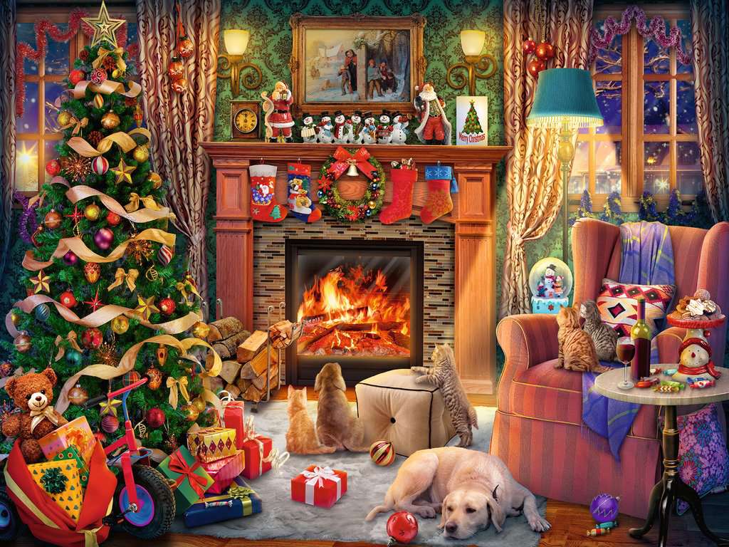 Ravensburger - Le réveillon de Noël - 1500 PIÈCES - RAVENSBURGER