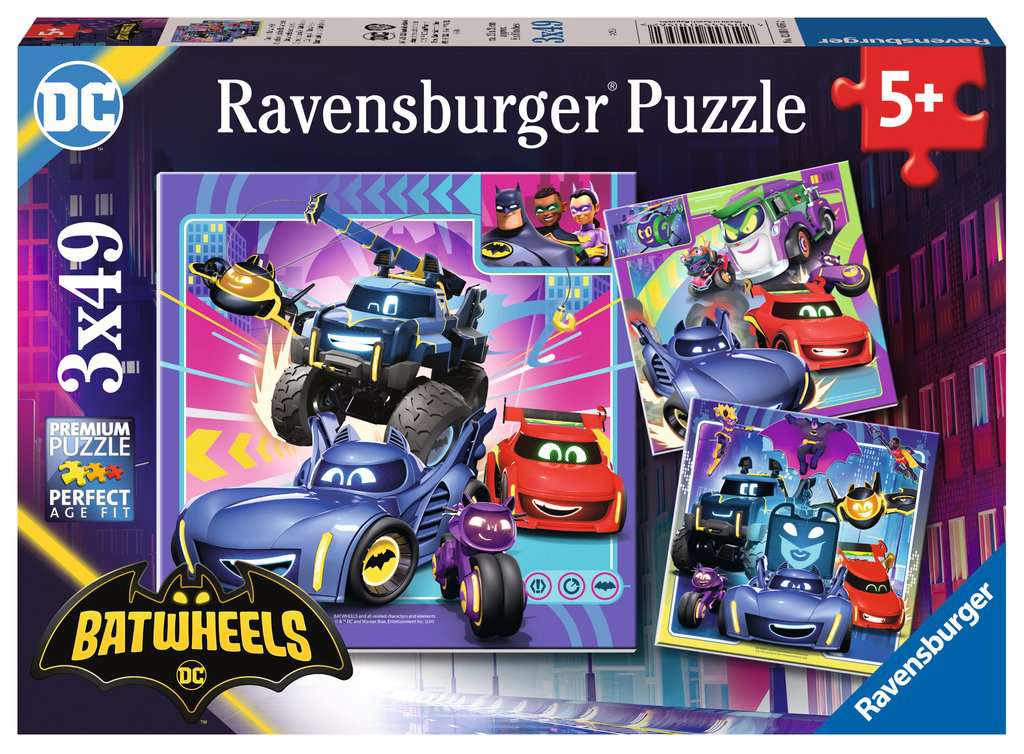 Ravensburger - Appel Batwheels, 3x49 - 49 PIÈCES - RAVENSBURGER