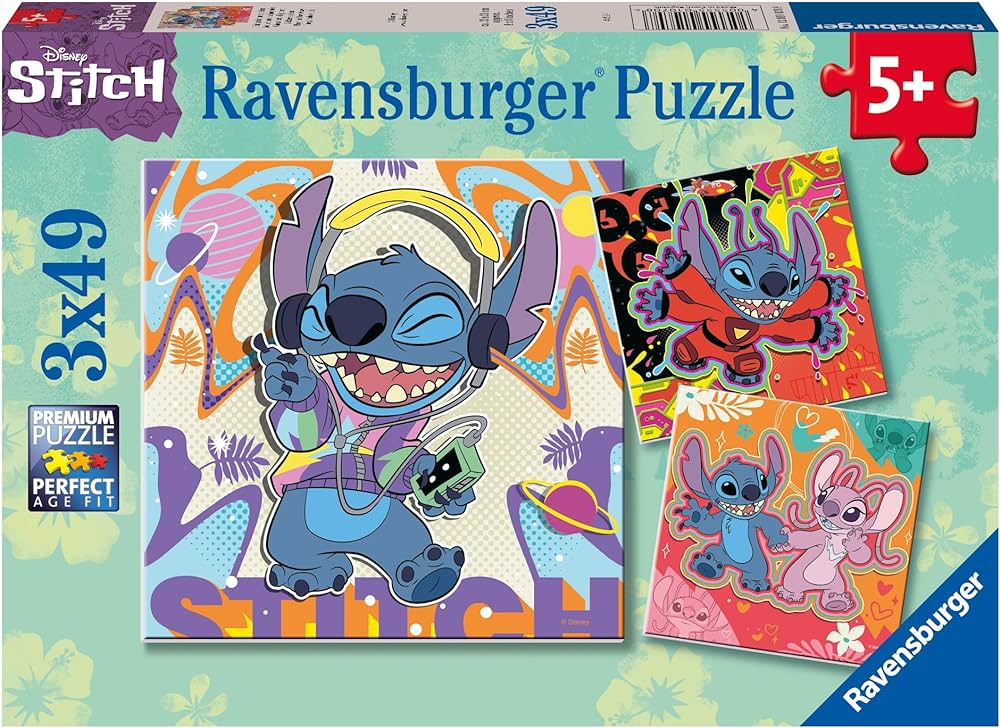 Ravensburger - Univers Stitch, 100XXL - 100 PIÈCES XXL - RAVENSBURGER