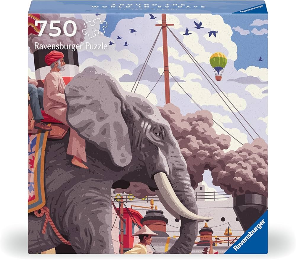 Ravensburger-Art&Soul 80 jours. 750 pce - 750 PIÈCES - RAVENSBURGER