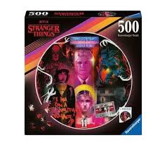 Ravensburger - Stranger Things, 500 rond - 500 PIÈCES - RAVENSBURGER
