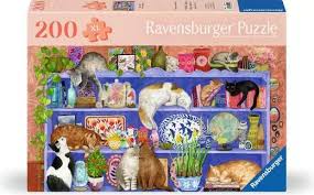 Ravensburger - Chats sur l'étagegère,200 - 999 PIECES ET MOINS - RAVENSBURGER