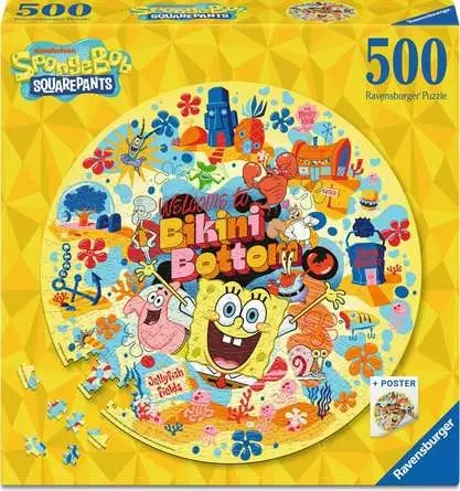 Ravensburger - Bob l'éponge, 500 pièces - 500 PIÈCES - RAVENSBURGER