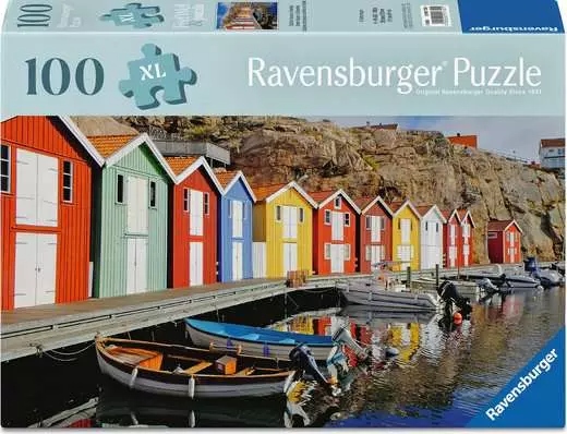 Ravensburger - Colorful Houses in Sweden - 99 PIÈCES - RAVENSBURGER