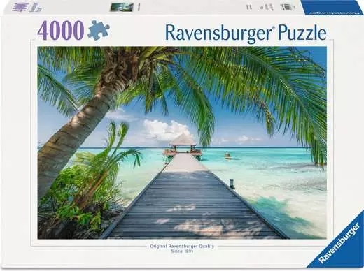 Ravensburger - Plage rêve Maldives 4000 - 2000 PIÈCES ET PLUS - RAVENSBURGER