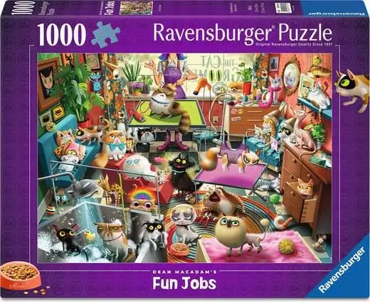 Ravensburger - MacAdam: The Cat Groomer - 1000 PIÈCES - RAVENSBURGER