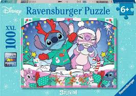 Ravensburger, Joyeux Noel a tous! Stitch - 100 PIECES - RAVENSBURGER