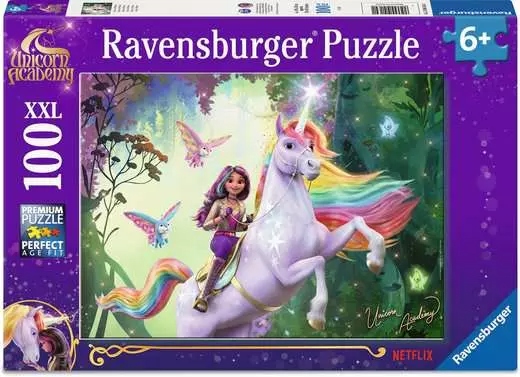 Ravensburger - Unicorn Academy, 100 pce - 100 PIÈCES XXL - RAVENSBURGER