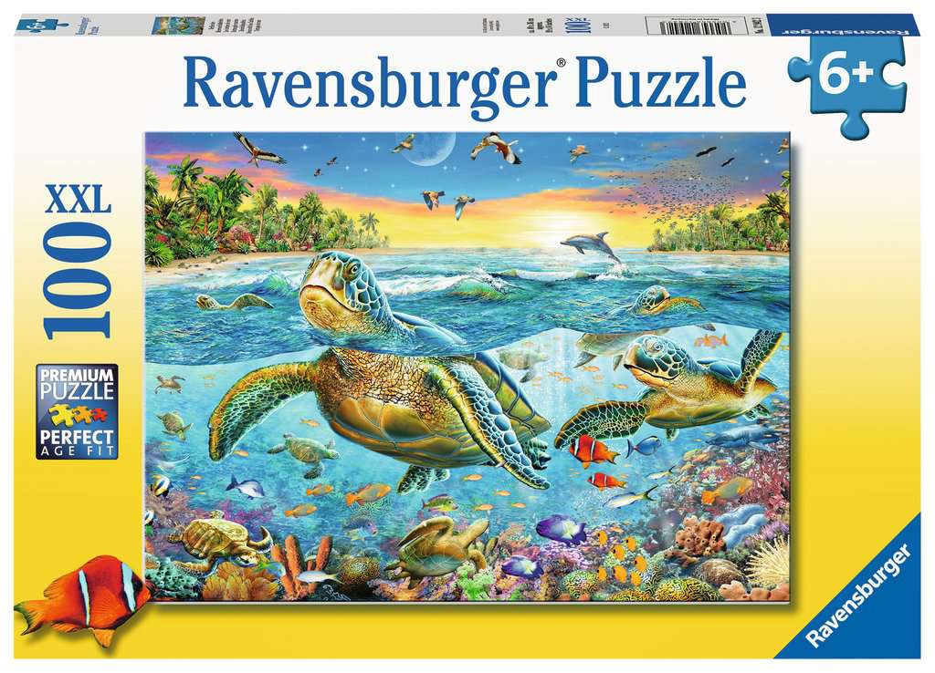 Ravensburger-les tortues de la mer 100xx - 100 PIÈCES XXL - RAVENSBURGER