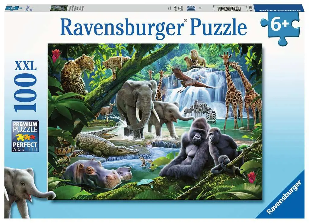 CASSE-TETE 100 XXL ANIMAUX DE LA JUNGLE - 100 PIÈCES XXL - RAVENSBURGER