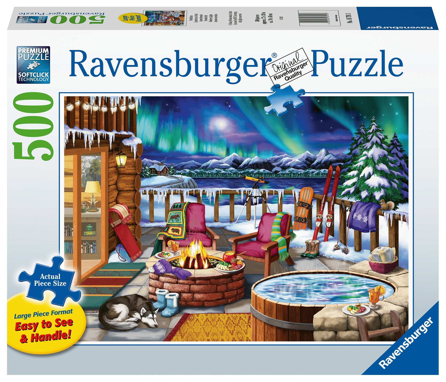 CASSE-TETE 500XL LUMIERES DU NORD - 500 PIÈCES XL - RAVENSBURGER