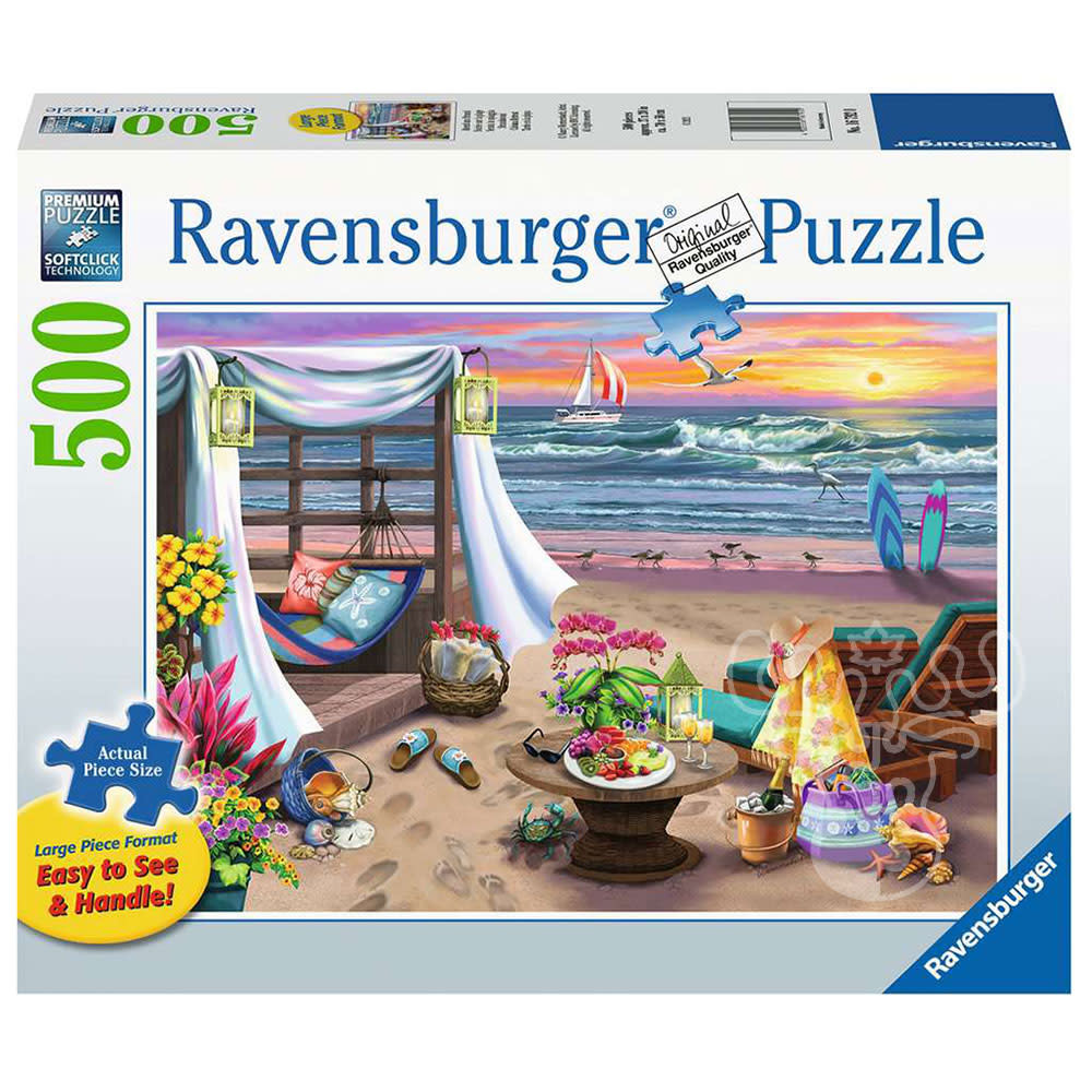 CASSE-TETE 500XL SOIREE SUR LA PLAGE - 500 PIÈCES XL - RAVENSBURGER