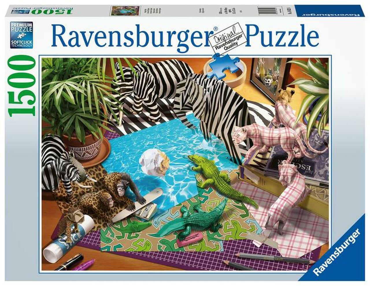 RAVENSBURGER 1500 AVENTURE ET ORIGAMI - 1500 PIÈCES - RAVENSBURGER