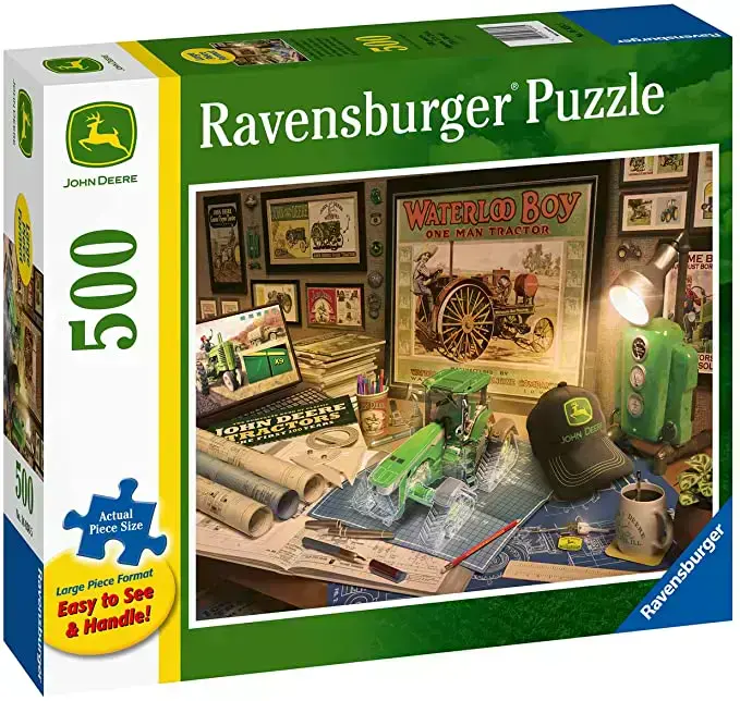 Ravensburger - John Deere Bureau Tr., - 500 PIÈCES XL - RAVENSBURGER