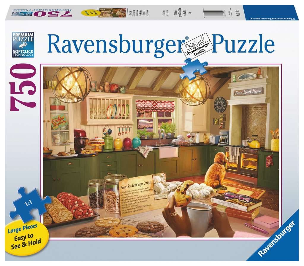 Ravensburger-cozy kitchen ,750pieces - 750 PIÈCES XL - RAVENSBURGER