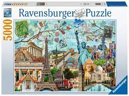 RAVENSBURGER5000 CARTE POSTALE MONUMENTS - 2000 PIÈCES ET PLUS - RAVENSBURGER