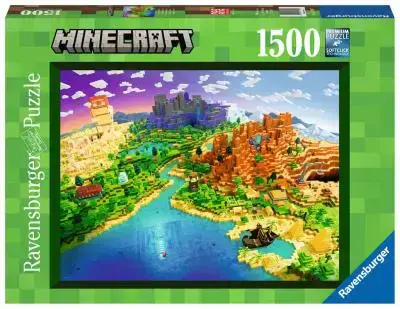 RAVENSBURGER 1500 LE MONDE DE MINECRAFT - 1500 PIÈCES - RAVENSBURGER