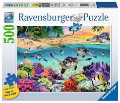 Ravensburger - Les Bebes Tortues, 500XL - 500 PIÈCES XL - RAVENSBURGER
