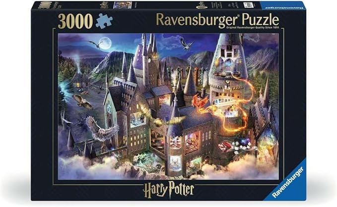 Ravensburger - Chateau de Poudlard, 3000 - 2000 PIÈCES ET PLUS - RAVENSBURGER