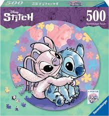 Ravensburger - Stitch, rond, 500 pieces - 500 PIÈCES - RAVENSBURGER