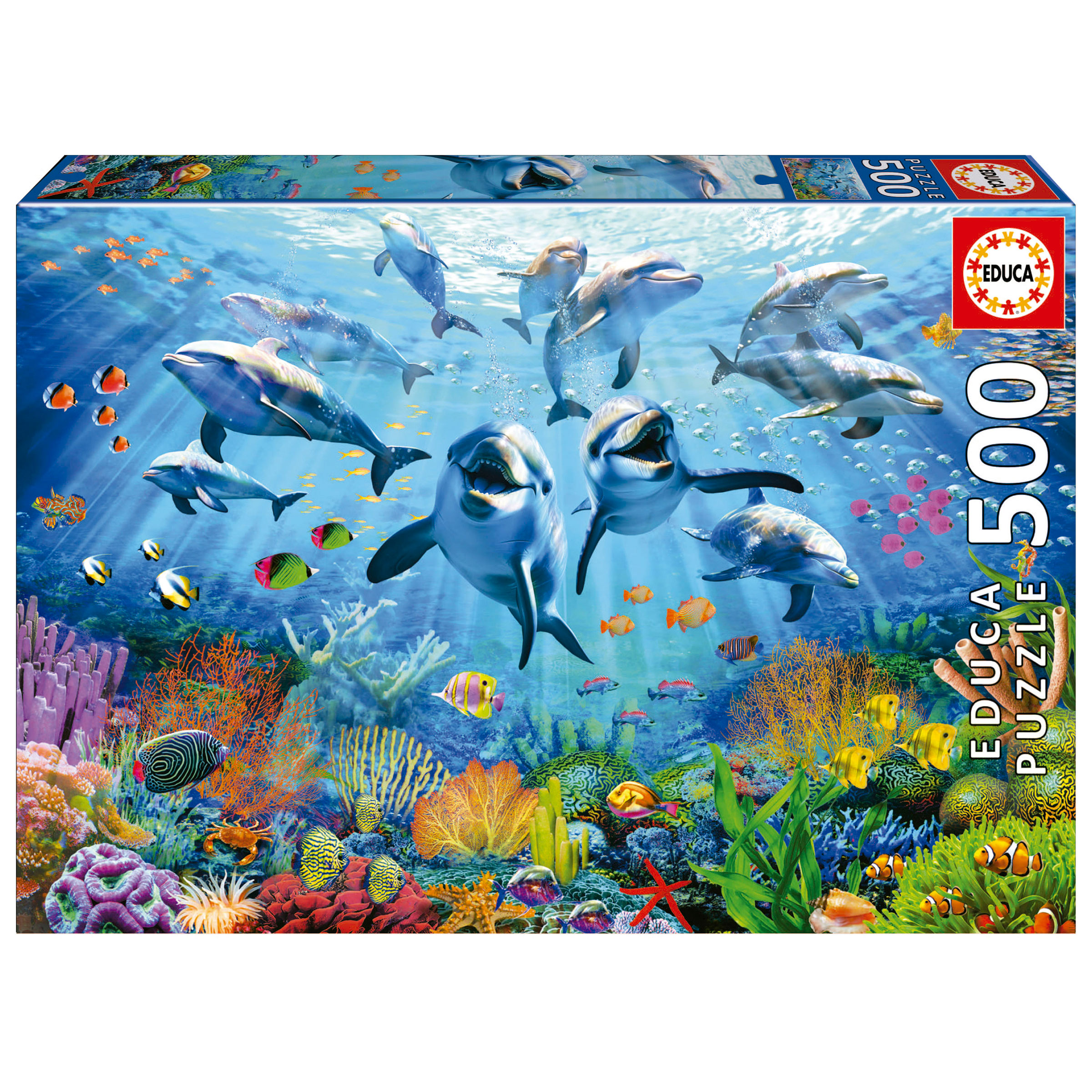 EDUCA - PARTY SOUS LA MER, 500 Pieces - 999 PIECES ET MOINS - educa
