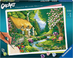 Creart - Peinture a numéros, River Cotta - DESSIN & COLORIAGE - RAVENSBURGER