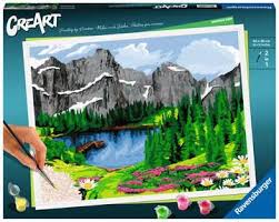 Creart - peinture par numéros, Mountain - DESSIN & COLORIAGE - RAVENSBURGER