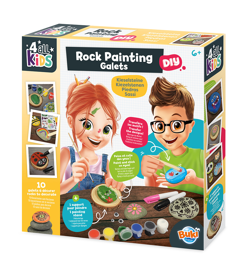 Buki France 4 all Kids: peinture sur roc - PROJET DE BRICOLAGE - Buki France